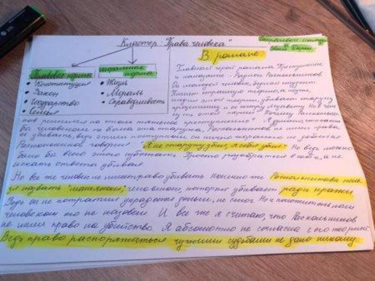 Проведена итоговая работа за раздел "Право и человек"